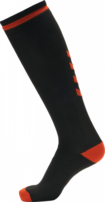 Hummel - Elite Indoor Sock Long - Preto & ombre blue melange