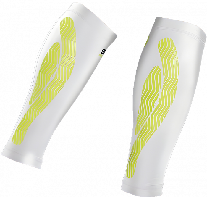 Select - Compression Calf - Biały & lime