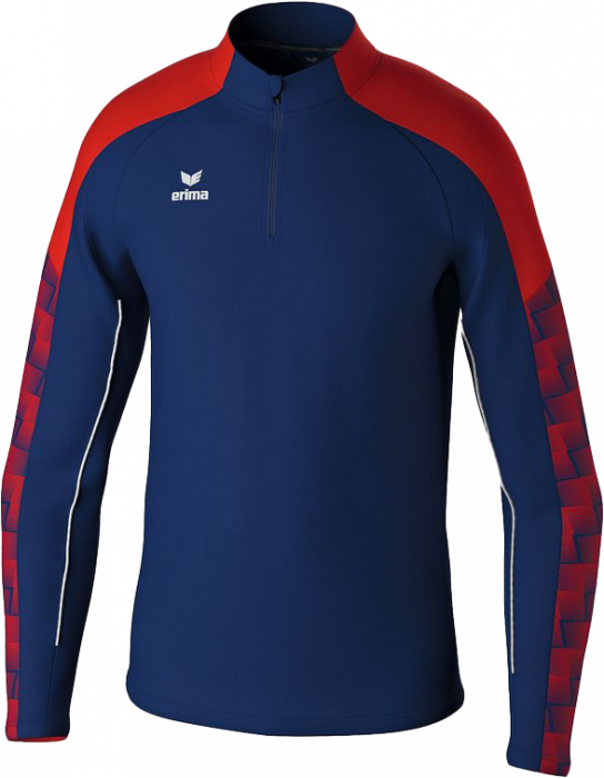 Erima - Evo Star Training Top Half Zip - New Navy & röd