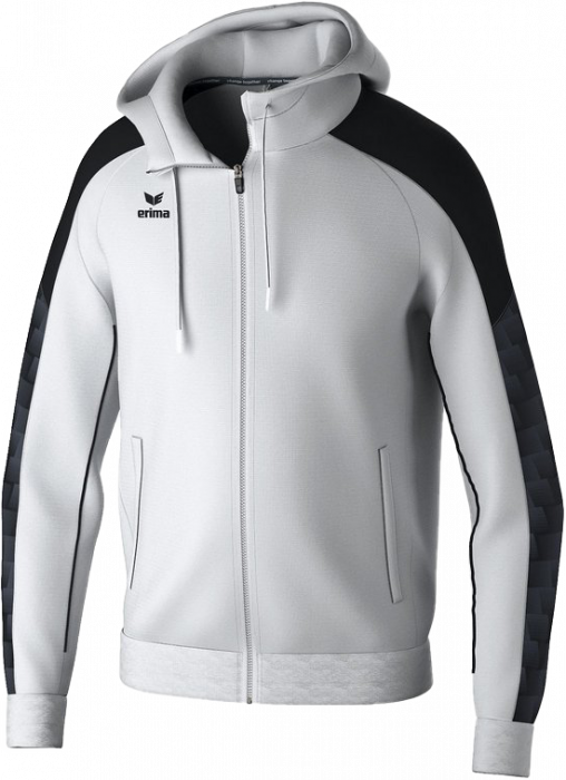 Erima - Evo Star Training Jacket With Hood - Bianco & nero