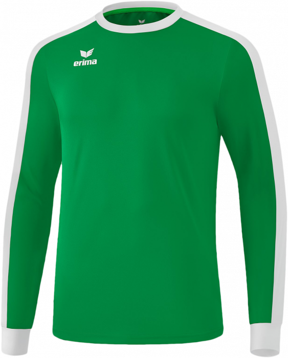 Erima - Retro Star Longsleeve Jersey - Emerald & biały