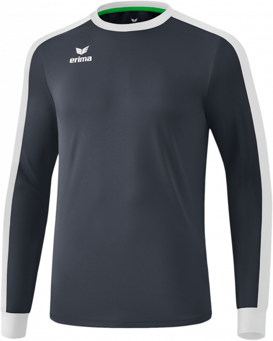 Erima - Retro Star Longsleeve Jersey - Slate Grey & blanco