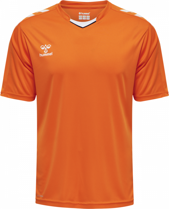 Hummel - Core Xk Poly Jersey Jr - Orange & blanc