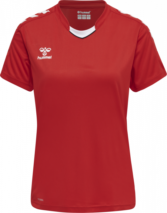 Hummel - Core Xk Poly Jersey Women - True Red & blanco