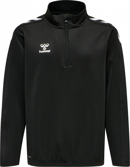 Hummel - Core Xk Half Zip Sweater Jr - Negro & blanco