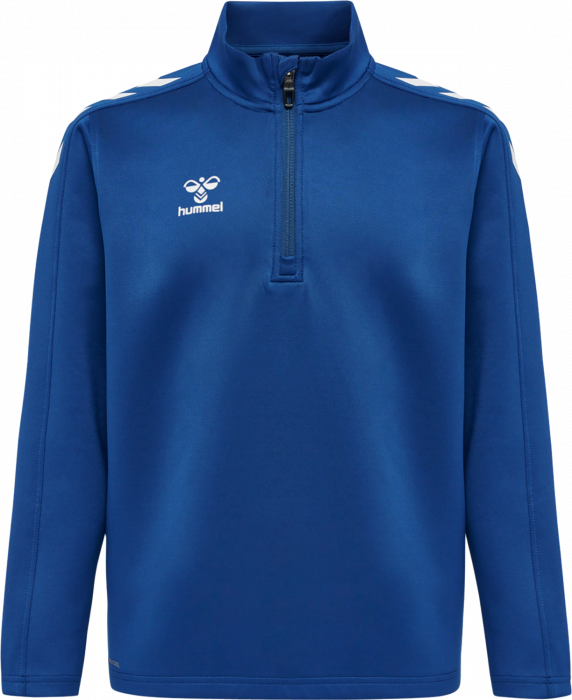 Hummel - Core Xk Half Zip Sweater Jr - True Blue & weiß