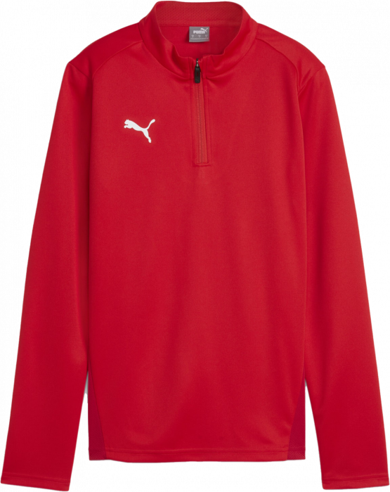 Puma - Team Goal Training Top With Half Zip Women - Rojo