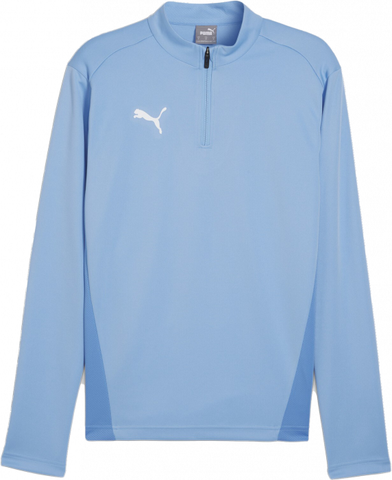 Puma - Team Goal Training Top With Half Zip Jr - Lys Blå